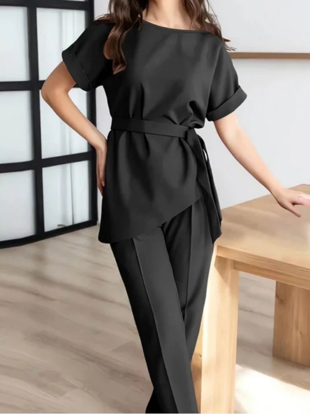 Black Women’s Tie-Waist Tunic